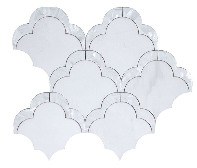 Tahitian Mother-of-Pearl mix of Marble and Pearl - Cloud