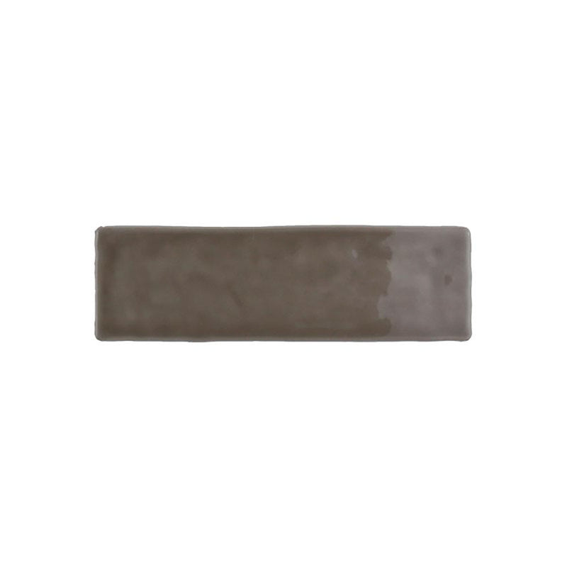 Kaleidoscope Handmade Ceramic Tile 2x8 - Mocha