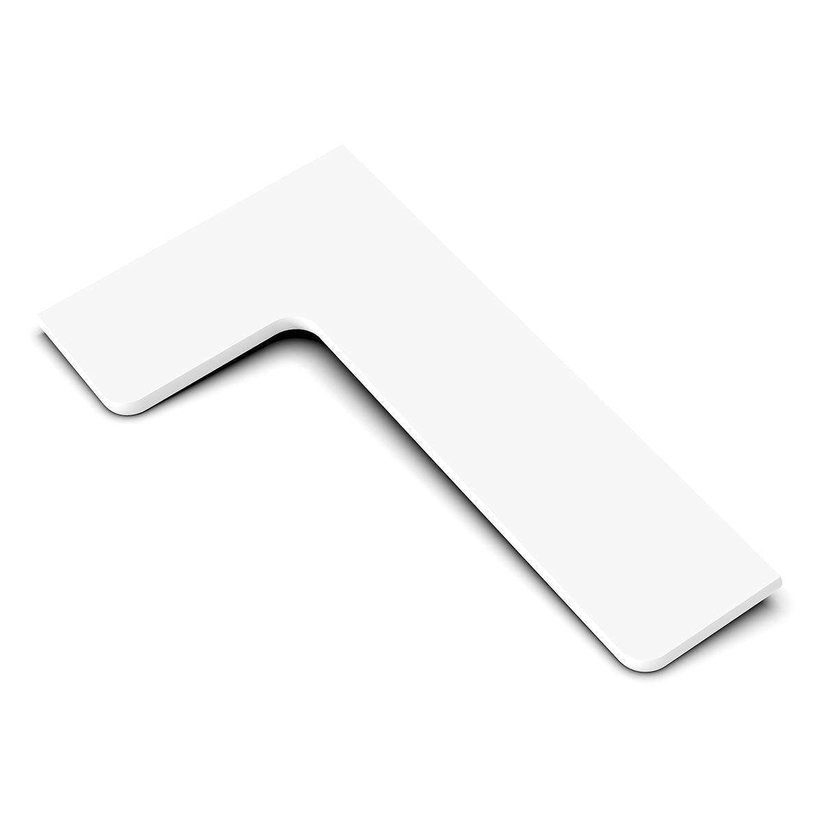 TileWare Boundless Shelving Solutions L-Shaped Corner Shelf Super White