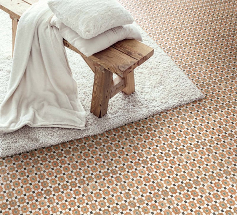 Alhambra Series Porcelain Tile - Square Deco Tile