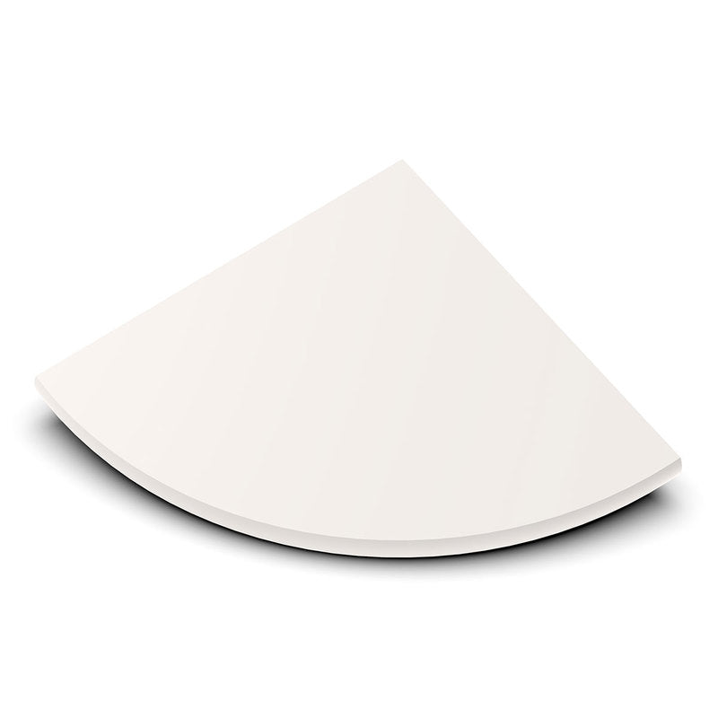 TileWare Boundless Shelving Solutions 6 inch Corner Shelf Ivory