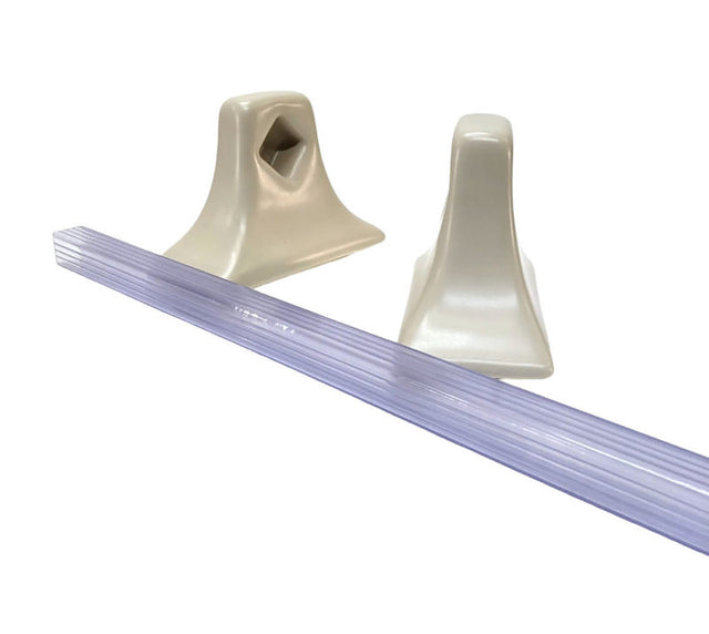 Porcelain Glaze Towel Bar Biscuit Matte