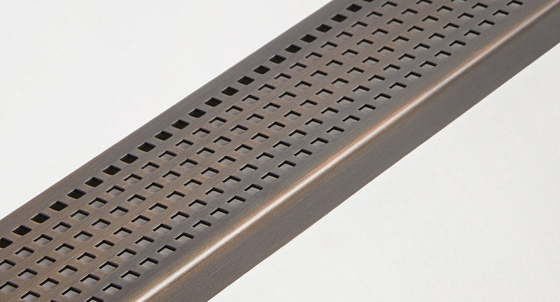 Quartz Linear Shower Drain Oil-Rubbed Bronze - Quadrato 32