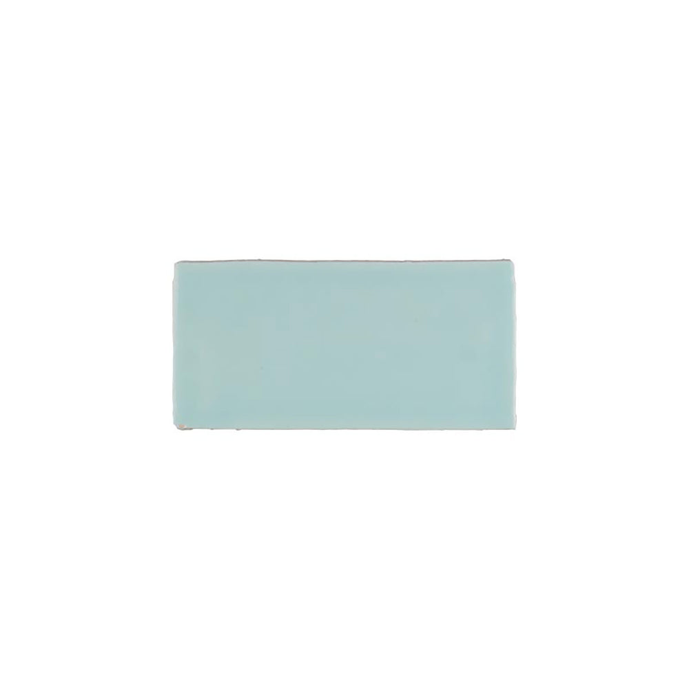 Kaleidoscope Handmade Ceramic Tile 3x6 - Aqua
