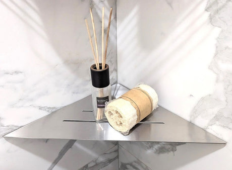 SereneDrains Triangle Shelf Stainless Steel - Brushed 12