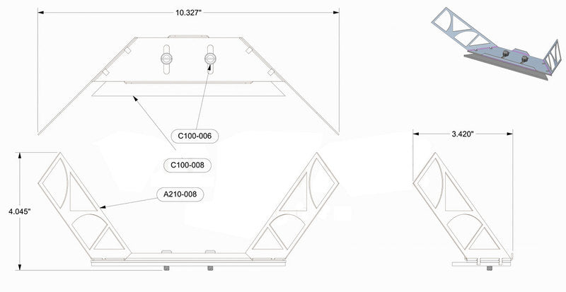 TileWare PermaTile Foot Prop Tile Wall Anchor - PT100-513