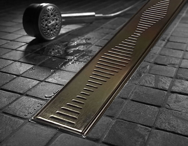 Quartz Flange Edge Linear Drain Sine Wave