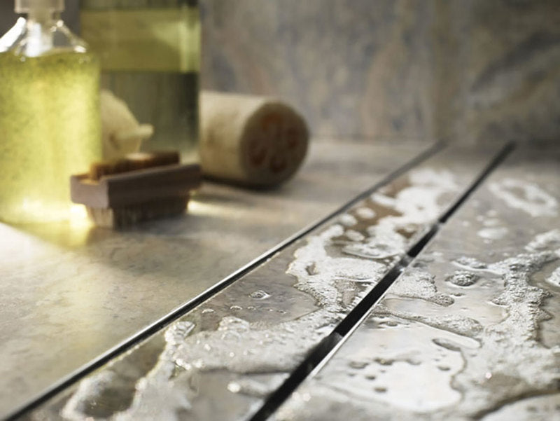 Quartz Linear Shower Drain Oil-Rubbed Bronze - Tile Insert 36