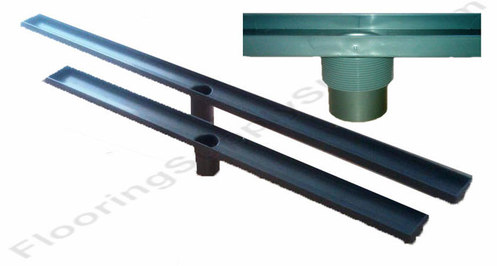 QuARTz Plus 27 Square Linear Shower Drain