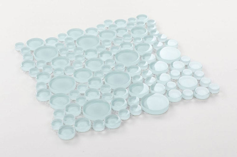 Circular Glass Tile Series - Sky Blue