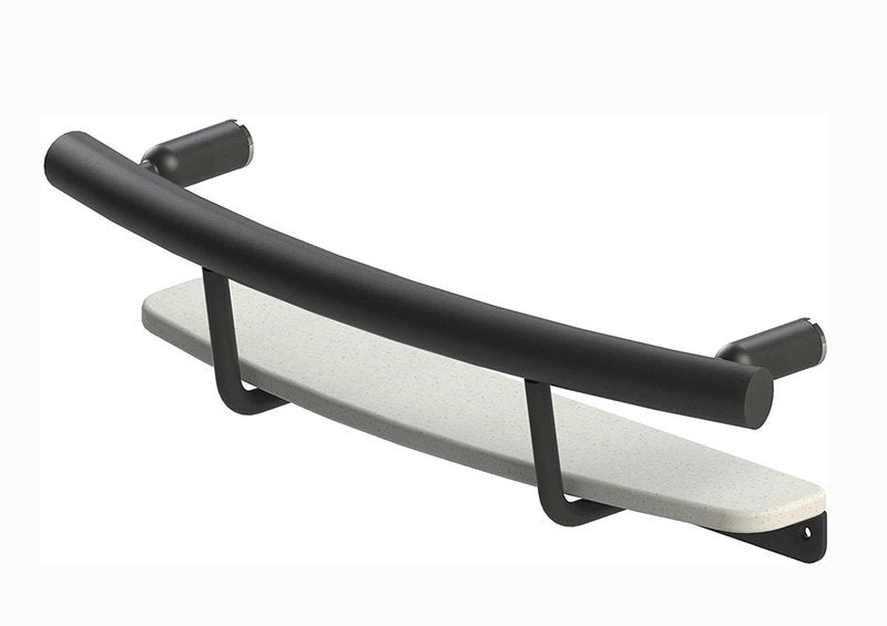 Invisia 2-in-1 Shampoo Shelf with Integrated Grab Bar 20