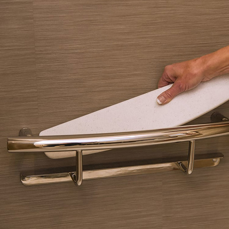 Invisia 2-in-1 Shampoo Shelf with Integrated Grab Bar 20