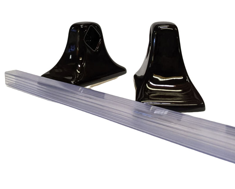 Porcelain Glaze Towel Bar Black Glossy