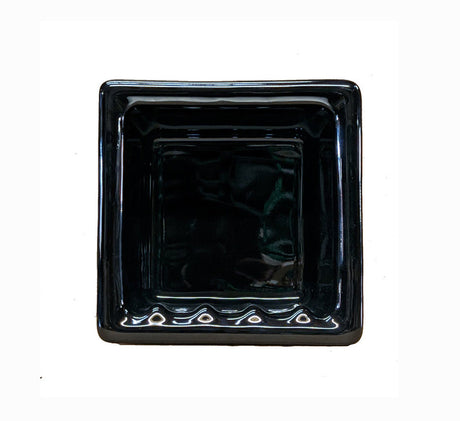 Recessed Soap Dish Porcelain 6 Black Glossy