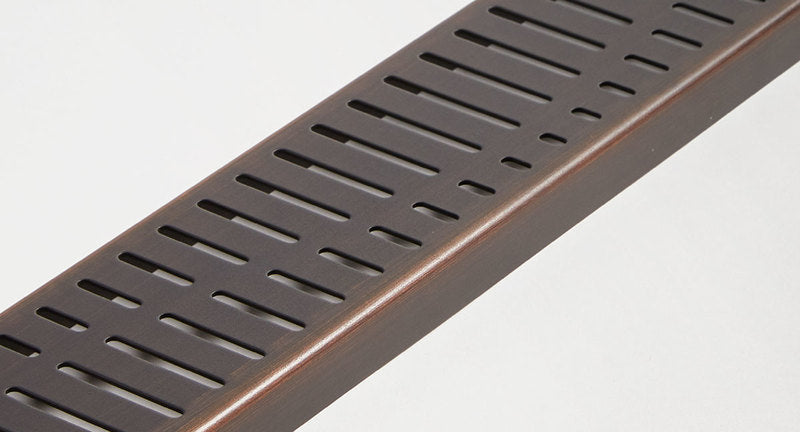 Quartz Linear Shower Drain Oil-Rubbed Bronze - Wave 36