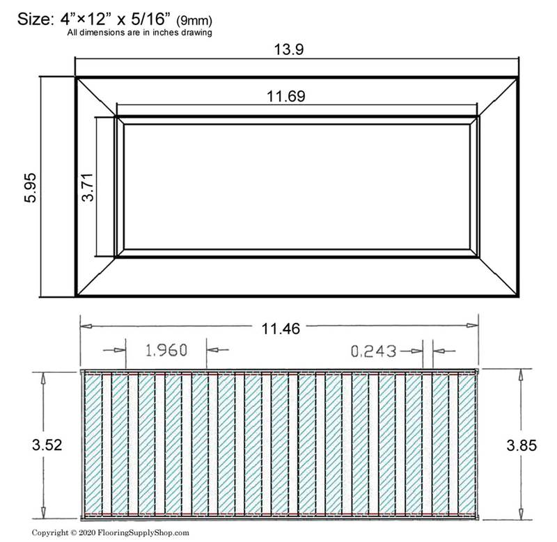 Chameleon Tile Vent Registers 4 x 12