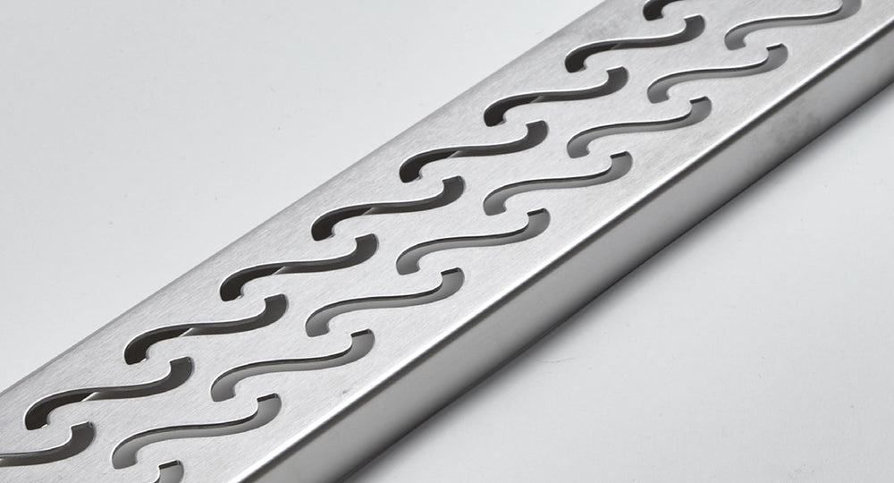 Quartz Linear Shower Drain Brushed Stainless - Hawaii 60