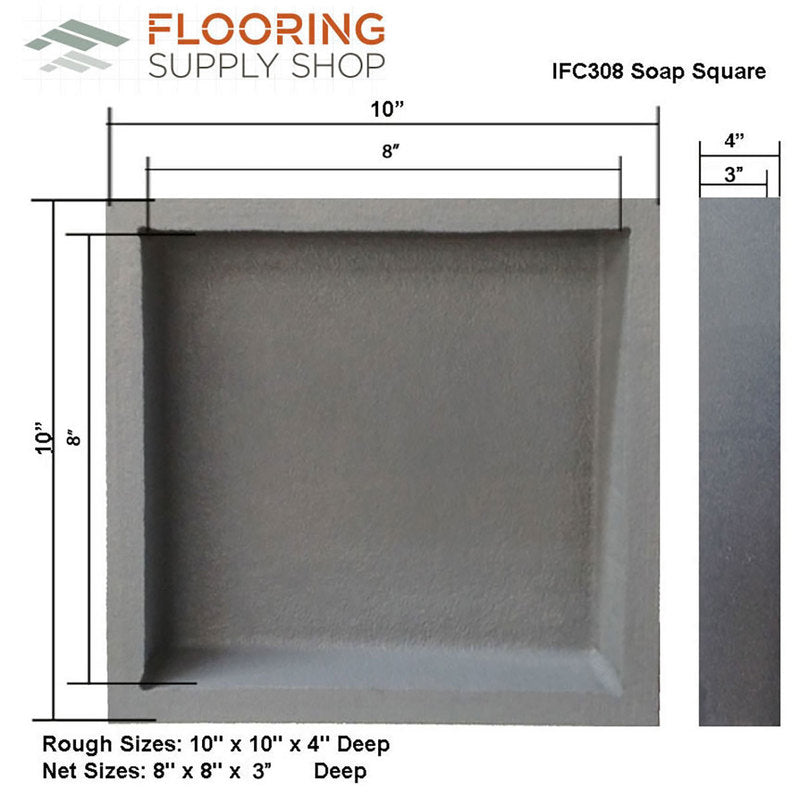 Pre Made Ready to Tile Soap Niche