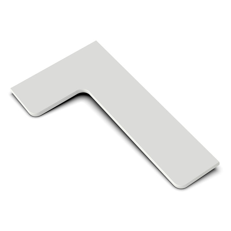 TileWare Boundless Shelving Solutions L-Shaped Corner Shelf Dove Grey