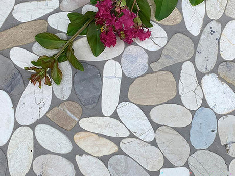 Botany Bay Pebbles Series Sliced Pebbles - Jervis Bay Blend