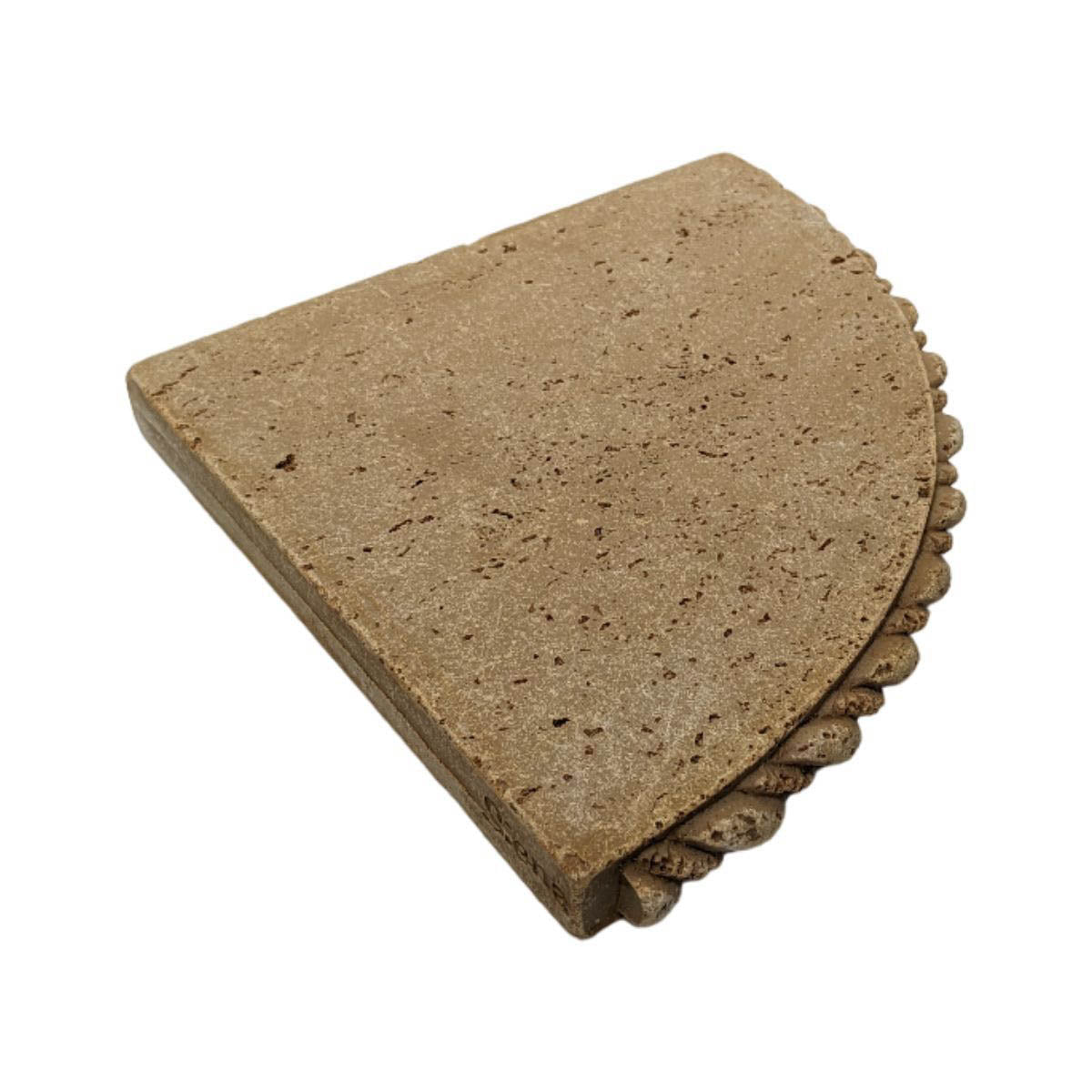 Travertine Caddy Rope Round Mocha