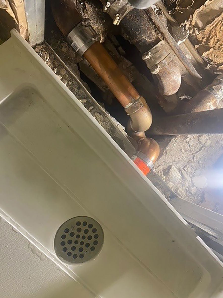 OSB Side Discharge Shower Drain Cast Brass - SD372