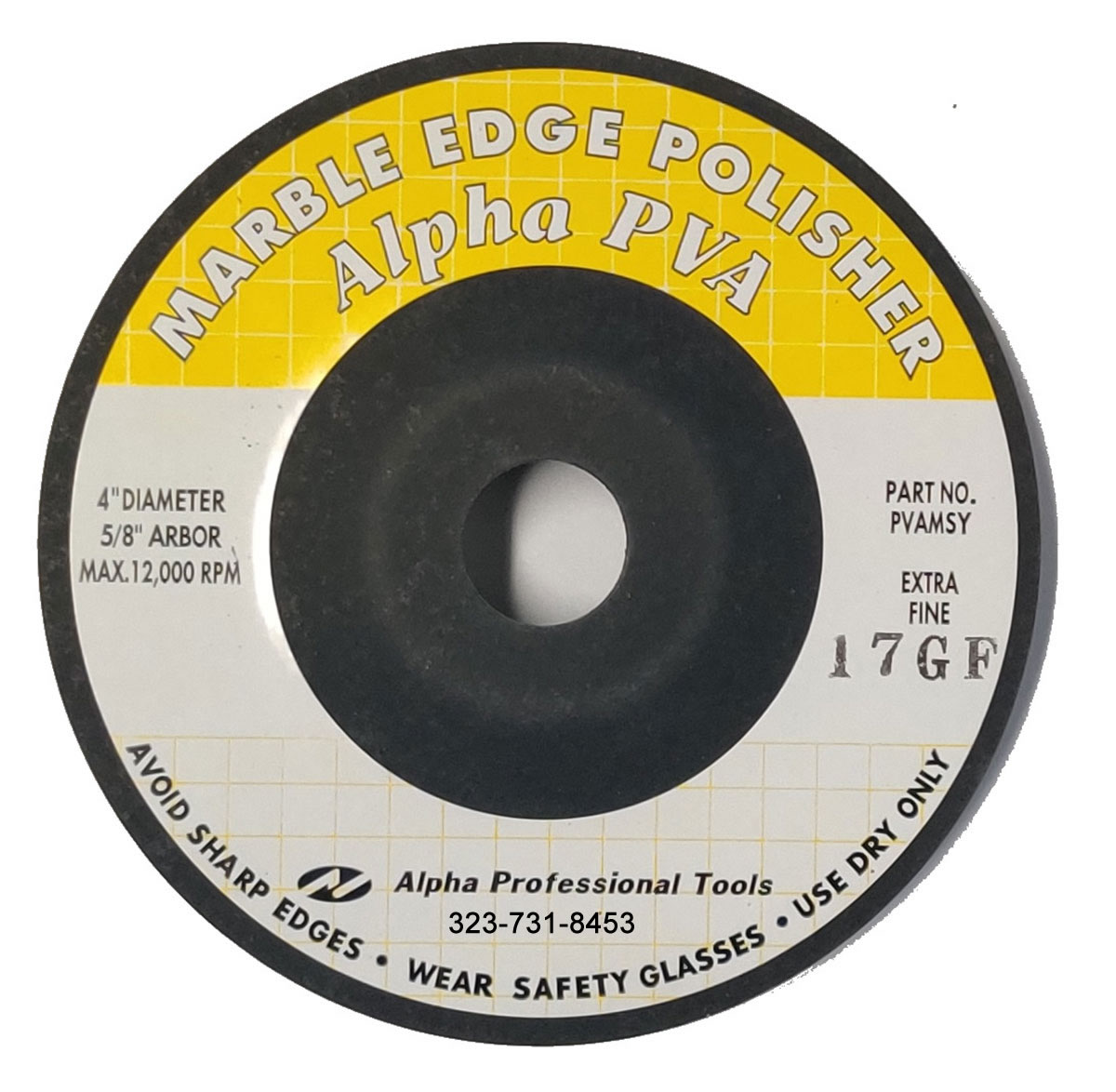 Alpha Marble Edge Polishing System MS Style PVA Fine Finish