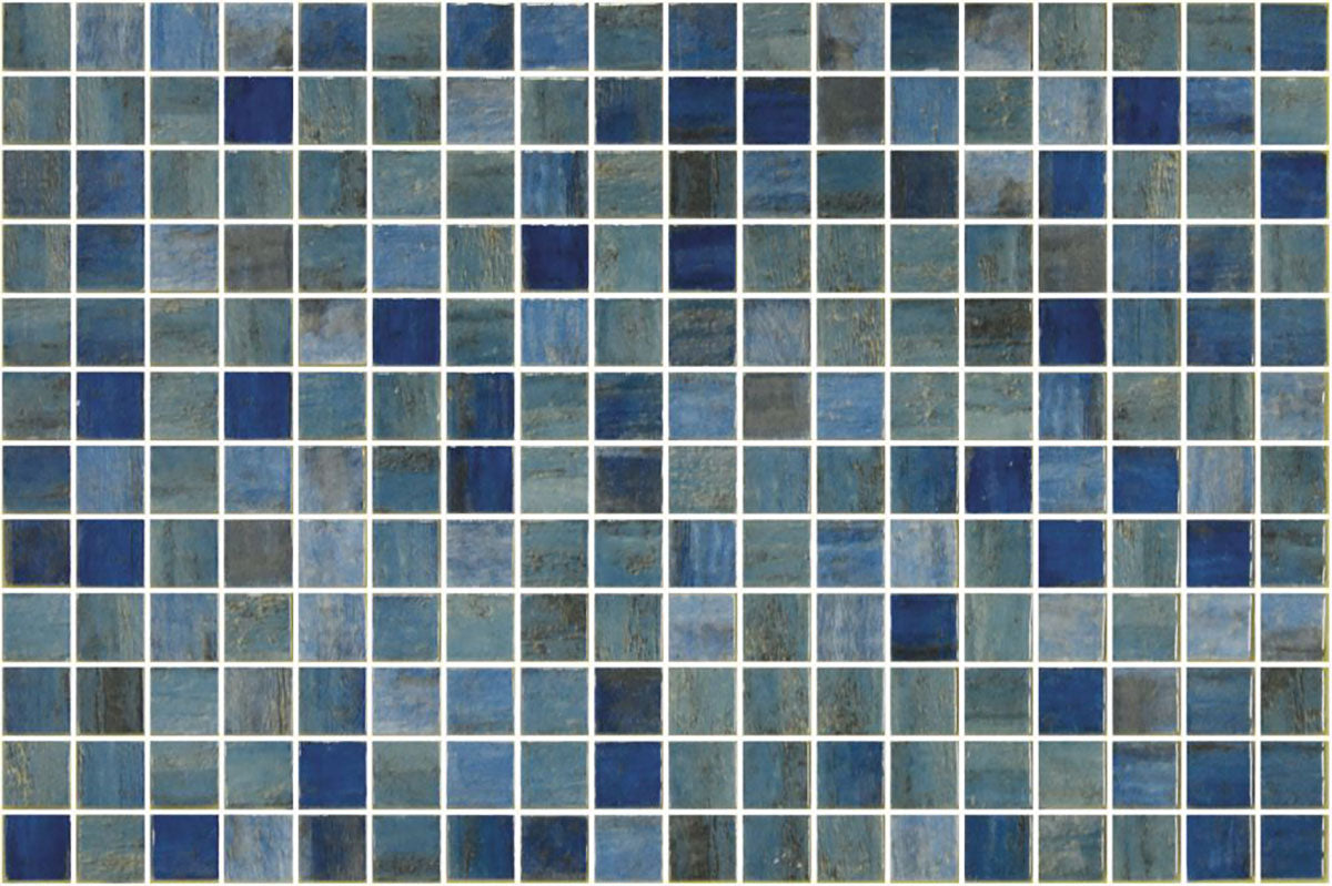 Mosaic Glass Tile The Reef Series - Blue Forest