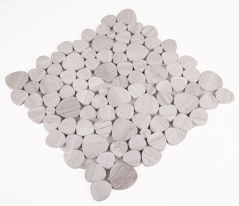 Mosaics Haisa Marble Pebble look - Grey