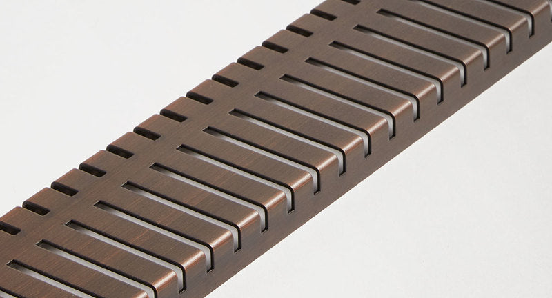 Quartz Linear Shower Drain Oil-Rubbed Bronze - Piano 32