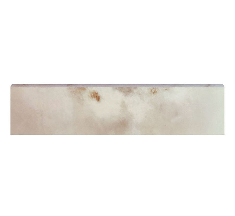 Porcelain Trims Reves Noisette Glossy Bullnose 3 x 12 - Beige