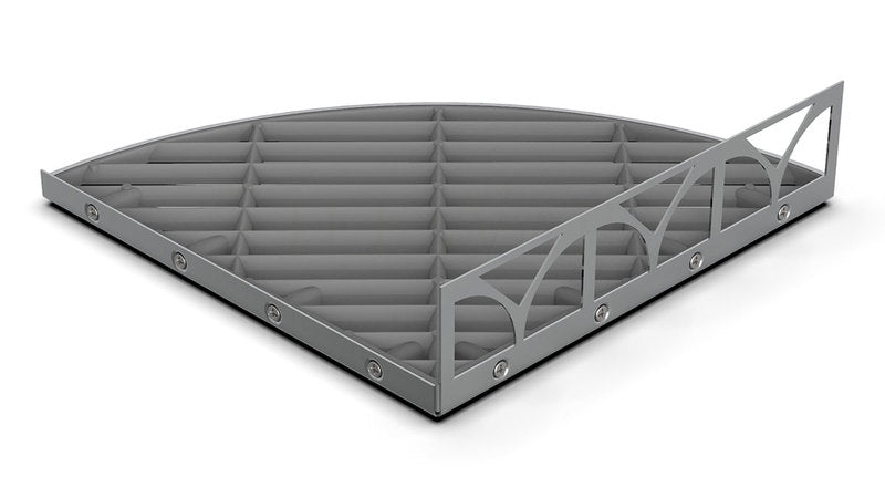 TileWare Structural Surfaces Claddy T-Shelf - Polished Chrome