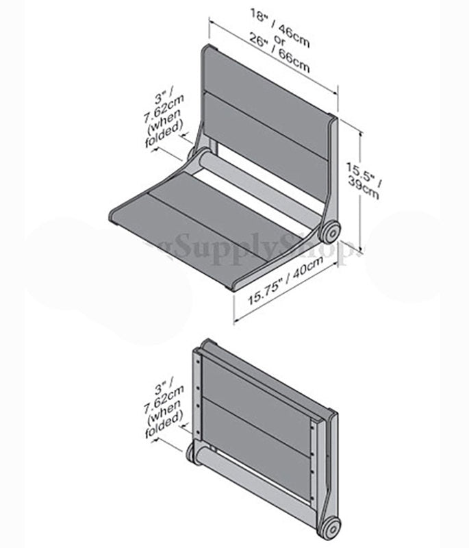 Invisia Bamboo SerenaSeat Fold Down Seat 18 BN