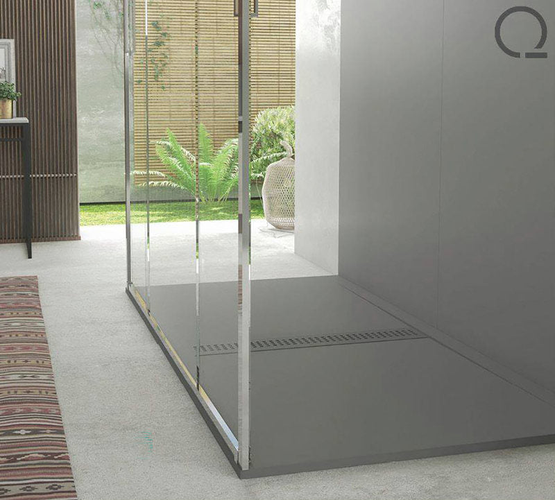 Quare Design Shower Wall Panels- Slate Texture Black