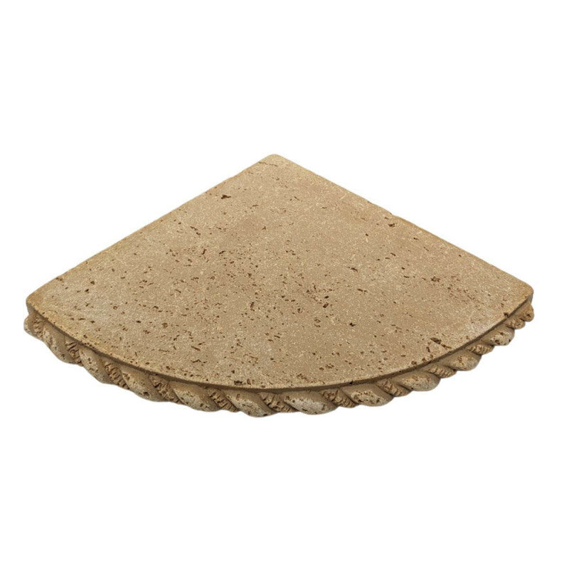 Travertine Caddy Rope Round Mocha