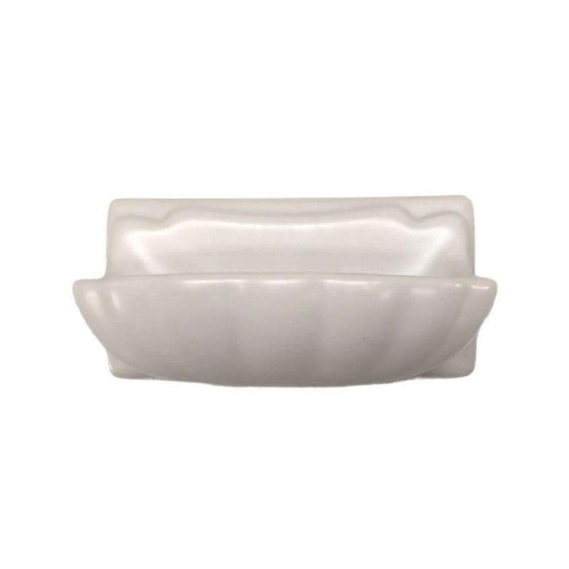 Porcelain Soap Dish Shell Small - Matte White