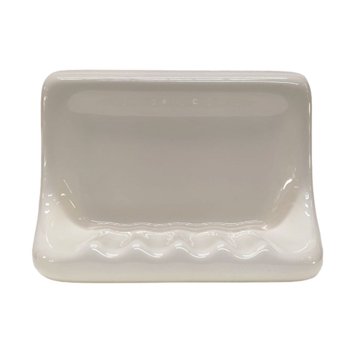 Ceramic Glaze Soap Dish - Cream