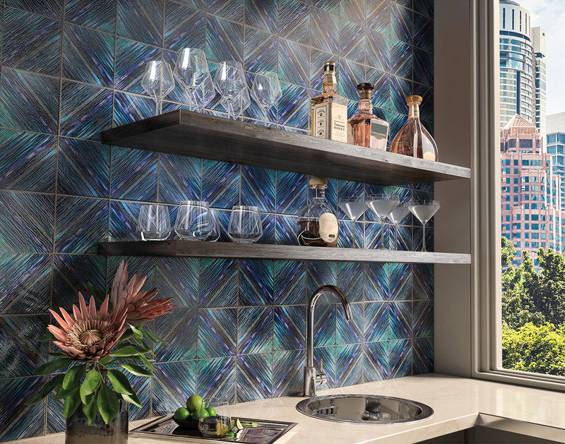 Color Splash Glass Series 3D Tile - Ultra Marine