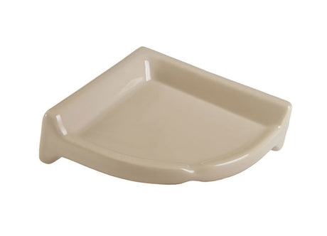 Porcelain Round Large Corner Shelf - Glossy Finish