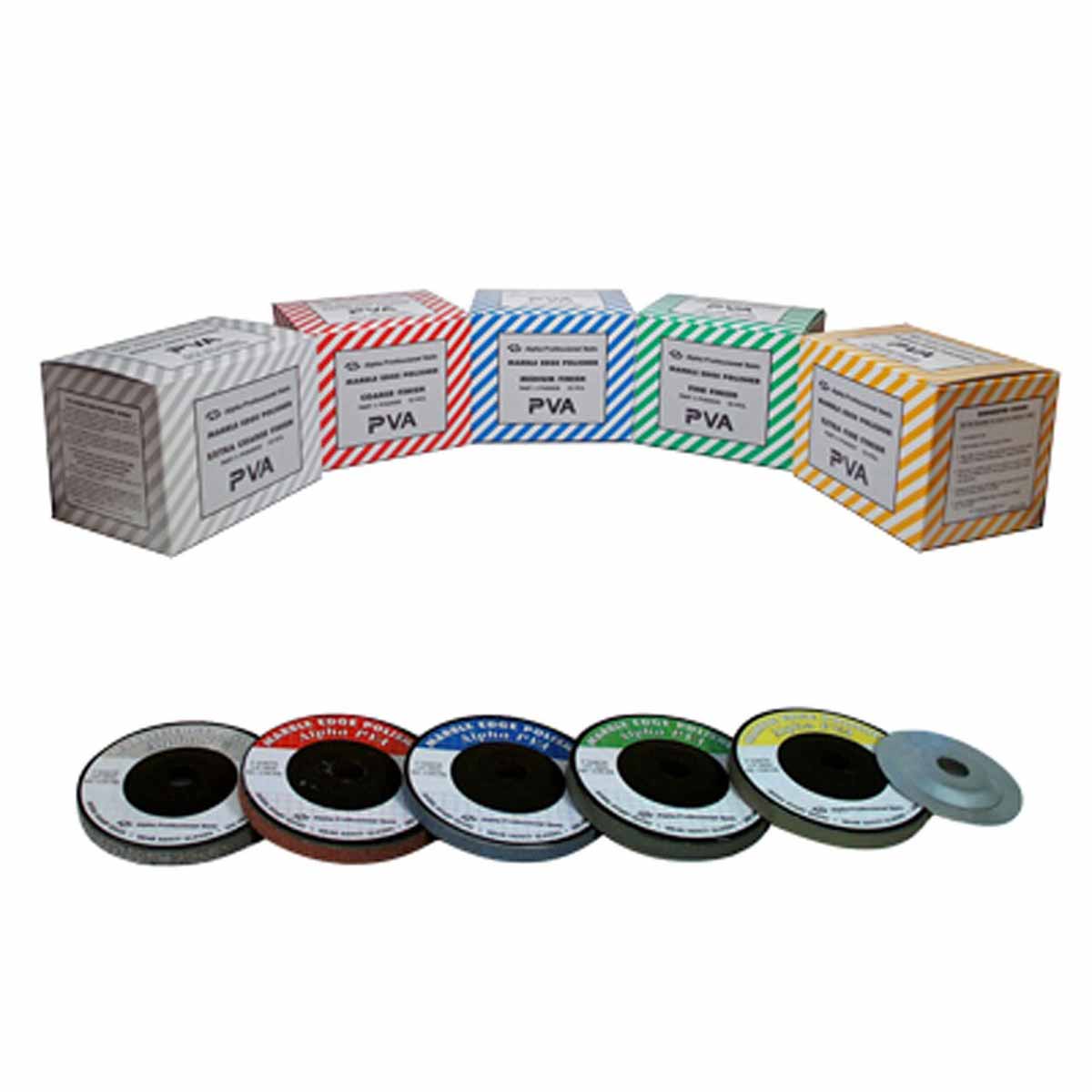 Set of PVA tape rolls with colorful boxes