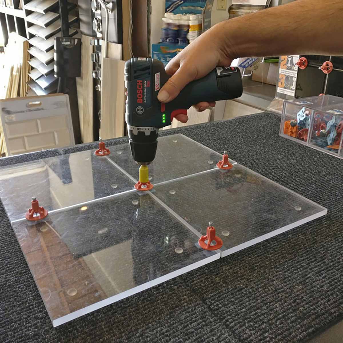 ATR Tile Leveling System drill demo