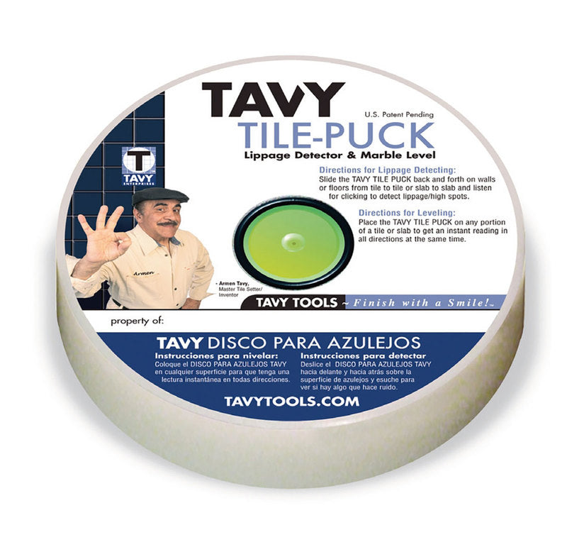 Tavy Tile Puck Marble Level and Lippage Detector