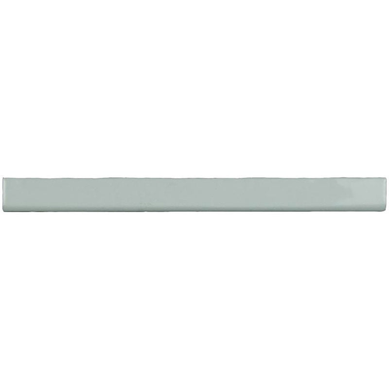 Kaleidoscope Handmade Ceramic Tile Bullnose 1x12 - Soft White