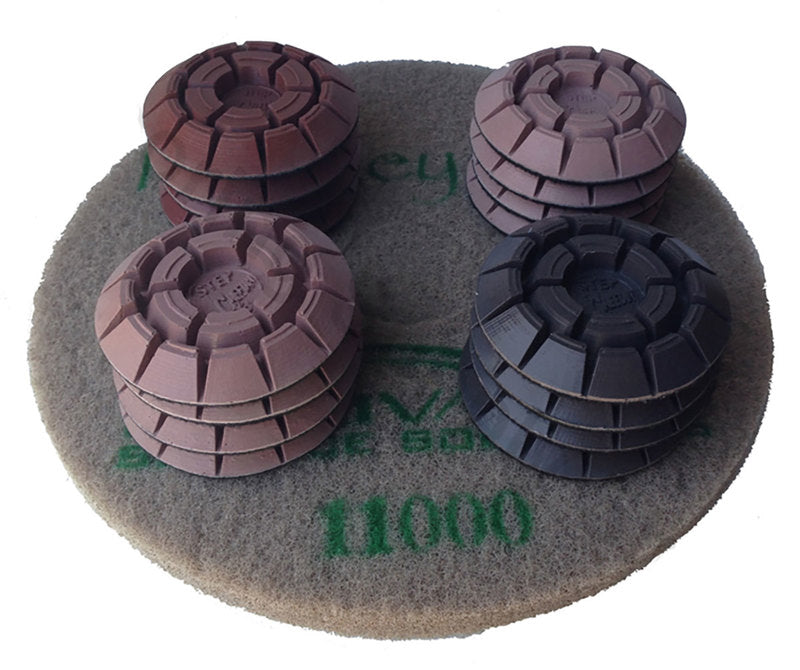 Cheetah Pucks Pads Stone Polishing Pad Kit