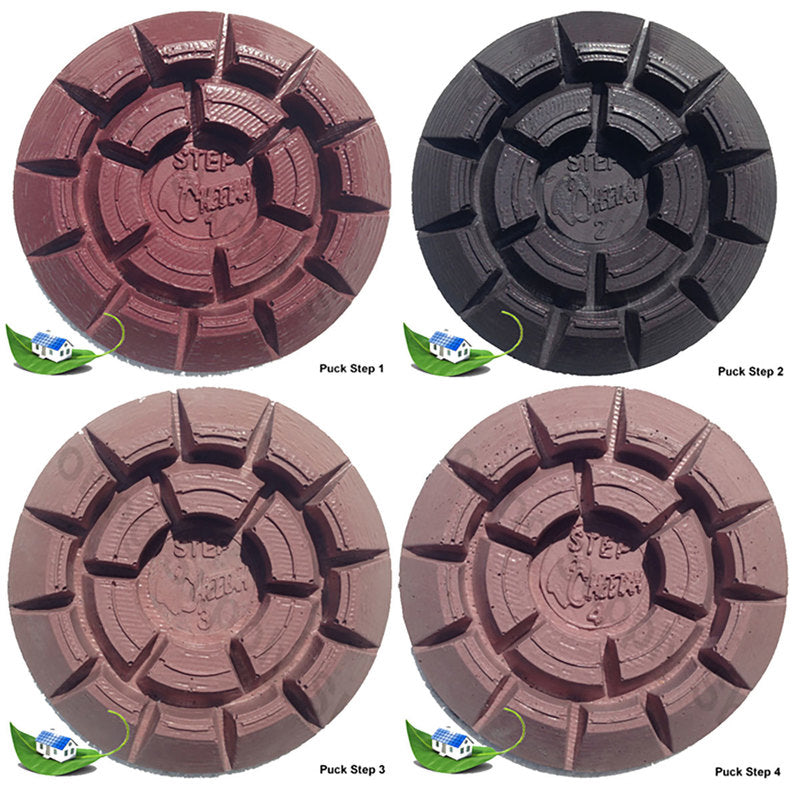 Cheetah Pucks Pads Stone Polishing Pad Kit