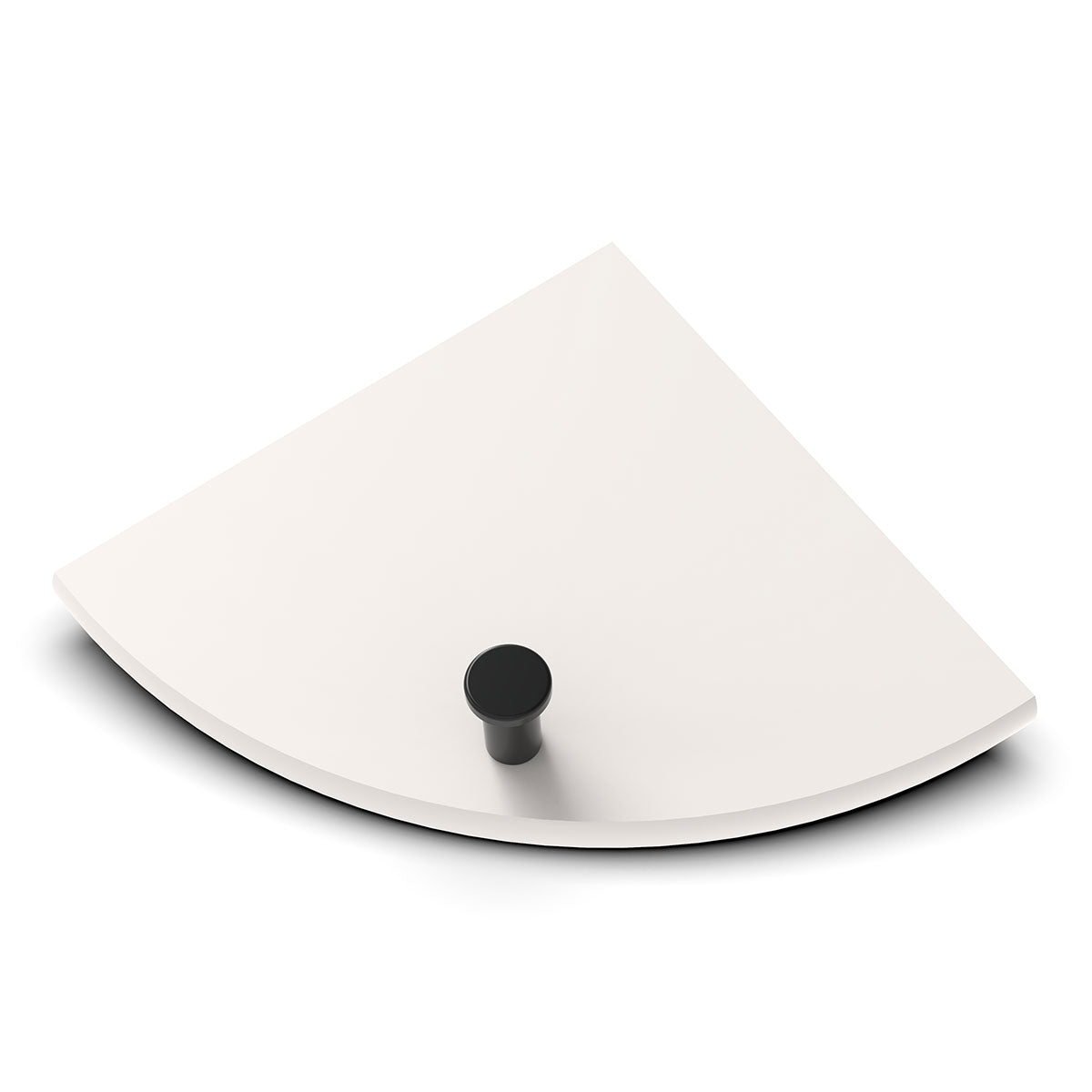 TileWare Boundless Shelving Solutions 6 inch Corner Shelf Ivory