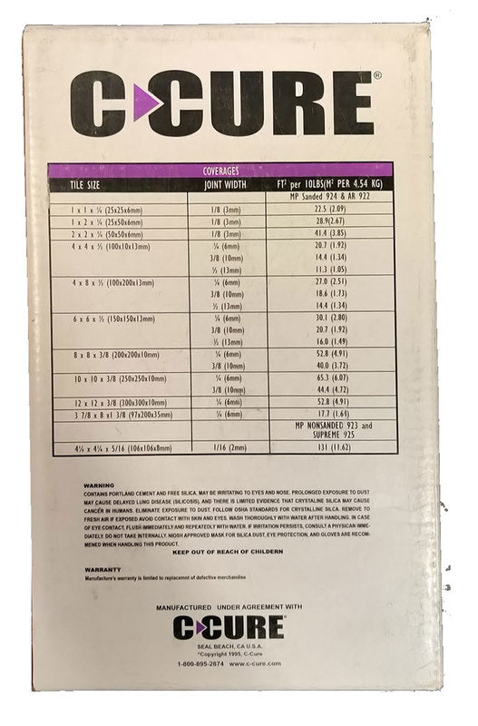 C-Cure Latex-Portland Cement NS Grout 10lb