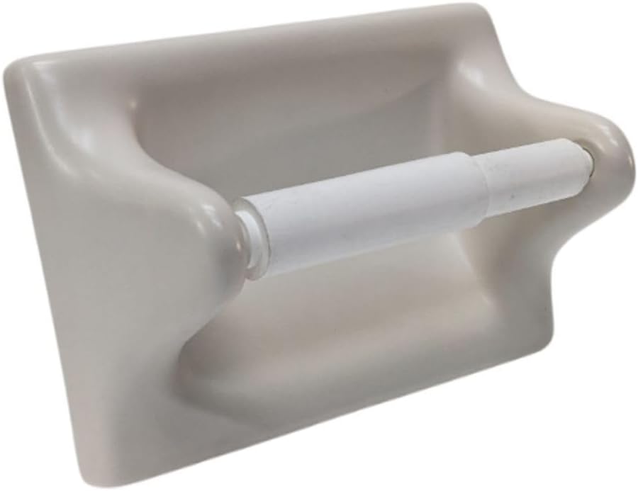 Ceramic Toilet Paper Holder 7.5x5 Thinset Installation Bathroom Tissue Roll