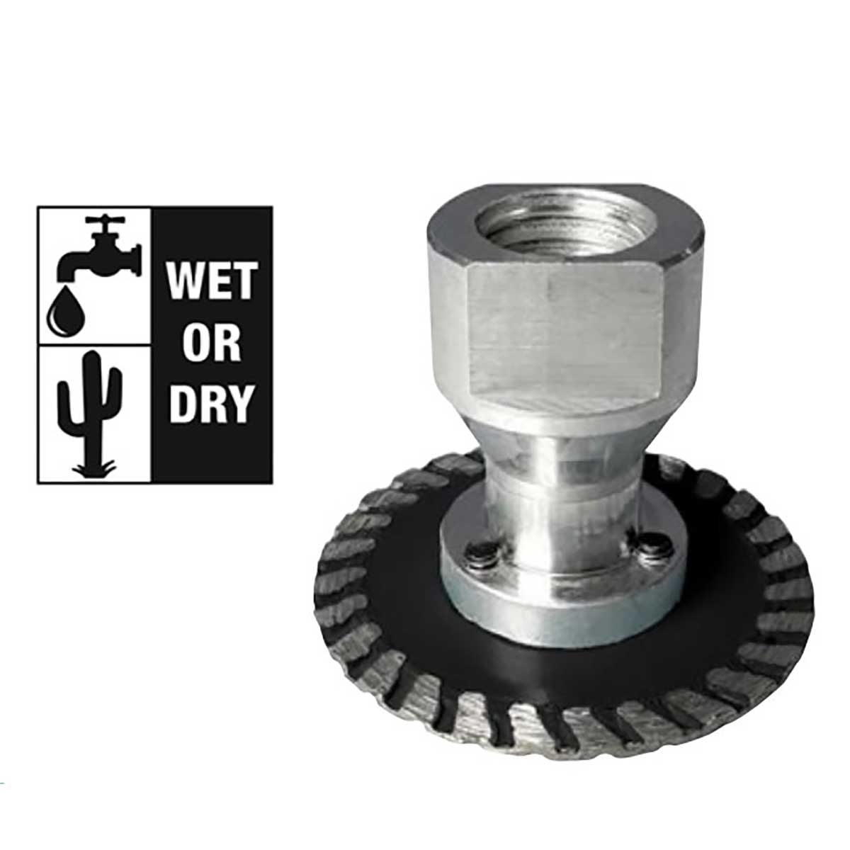 2 inch cut out premium diamond blade with grinder adapter for porcelain tile