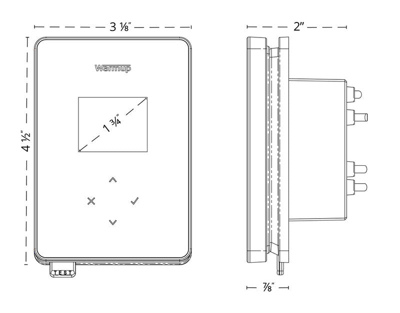 Warmup Terra Smart WiFi Thermostat - TRA-04-WH-LC